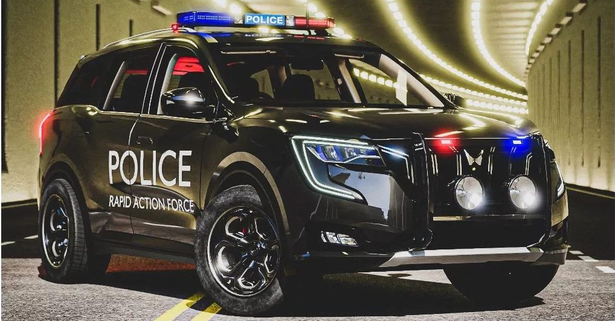Read more about the article Mahindra XUV700: What it’ll look like as a Police Car