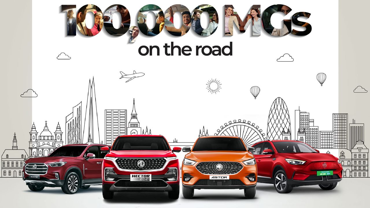 Read more about the article One lakh MG cars on Indian roads!