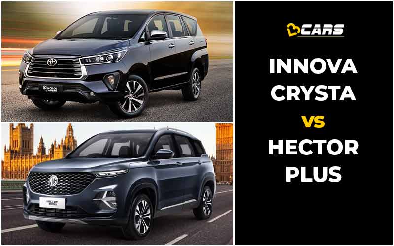 Read more about the article Toyota Innova Crysta vs MG Hector Plus Comparison