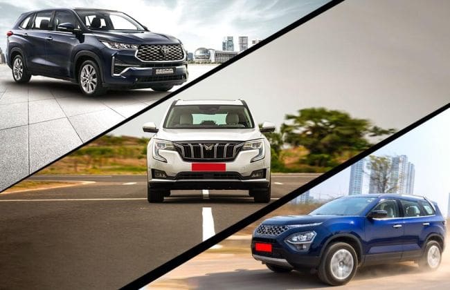 Read more about the article Toyota Innova Hycross vs Mahindra XUV700 vs Tata Safari vs Hyundai Alcazar vs MG Hector Plus: Specification Comparison