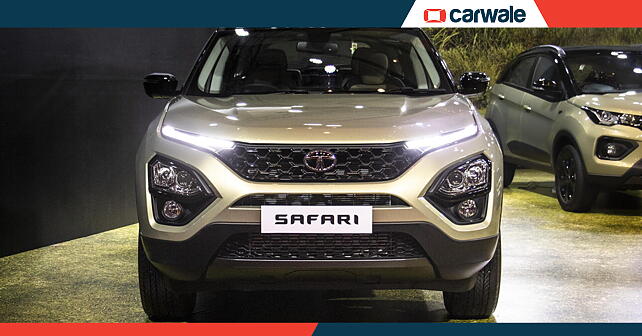 Read more about the article Tata Safari test car spied with steering mounted screen from Avinya concept