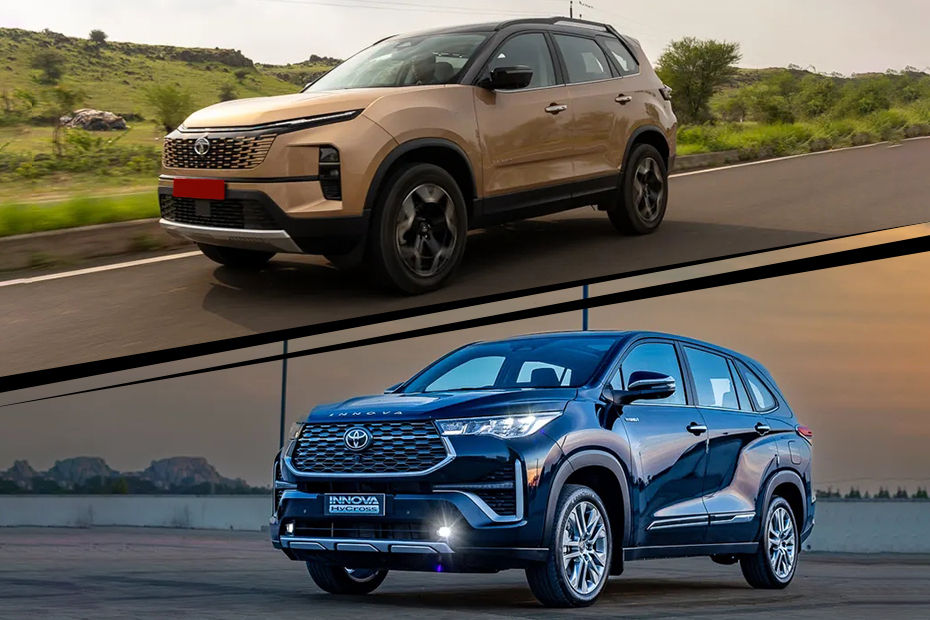 Read more about the article 2023 Tata Safari Facelift vs Toyota Innova Hycross: 5 Things The Tata SUV Does Better Than Toyota MPV